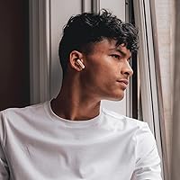 Vista 4 de Urbanista Auriculares inalámbricos verdaderos, auriculares Bluetooth 5.2 con controles táctiles y micrófono de cancelación de ruido, tiempo total