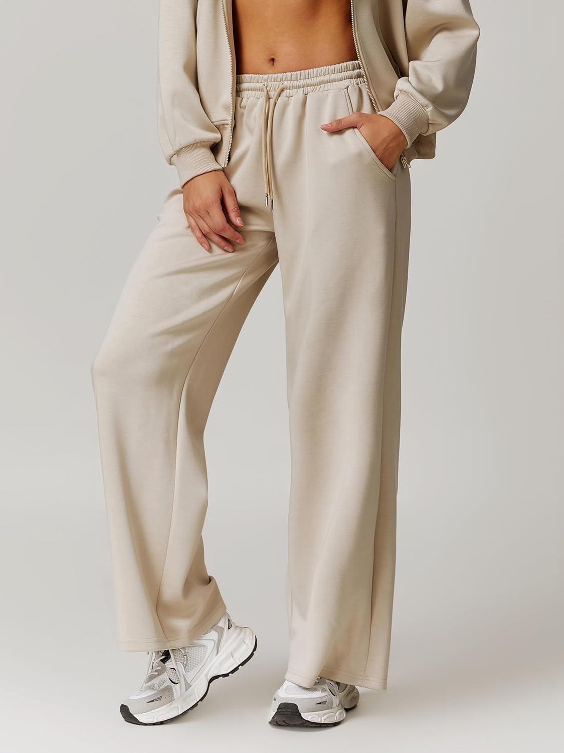 Women's 2 Piece Tracksuit Long Sleeve Sweatsuits Sets Fall 2024 Oversized Sweatshirt with Joggers Sweatpants Outfits - Image 5