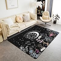 Vista 40 de jejeloiu Alfombra de Área con Líneas de Tiras Geométricas, Alfombra Decorativa para Sofá, Juego de Alfombras Decorativas Abstractas para Dormitorio