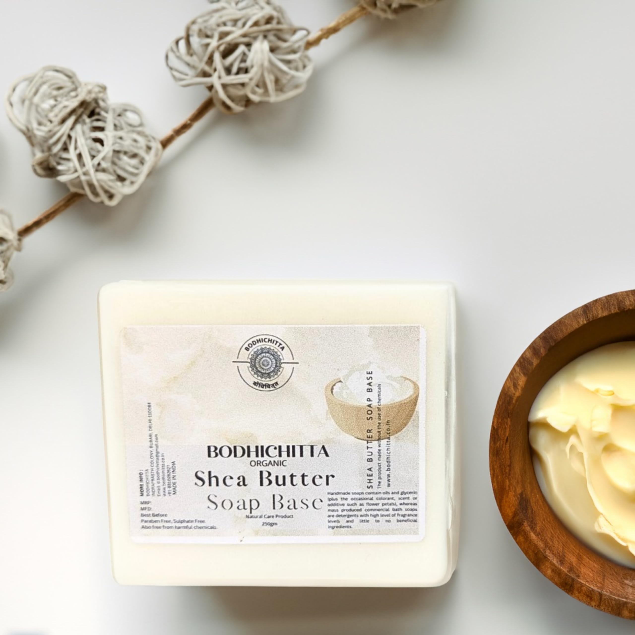 Bodhichitta Ultra Clear Transparent Glycerin Soap Base & Shea Butter Soap Base |100% Pure Organic & Natural | Paraben, SLS, Chemical Free | Melt & Pour Base Pack of 2 (250g each) 3