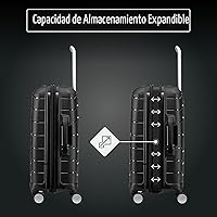 Vista 5 de Samsonite Freeform de carcasa rígida expandible con ruedas giratorias dobles, Negro