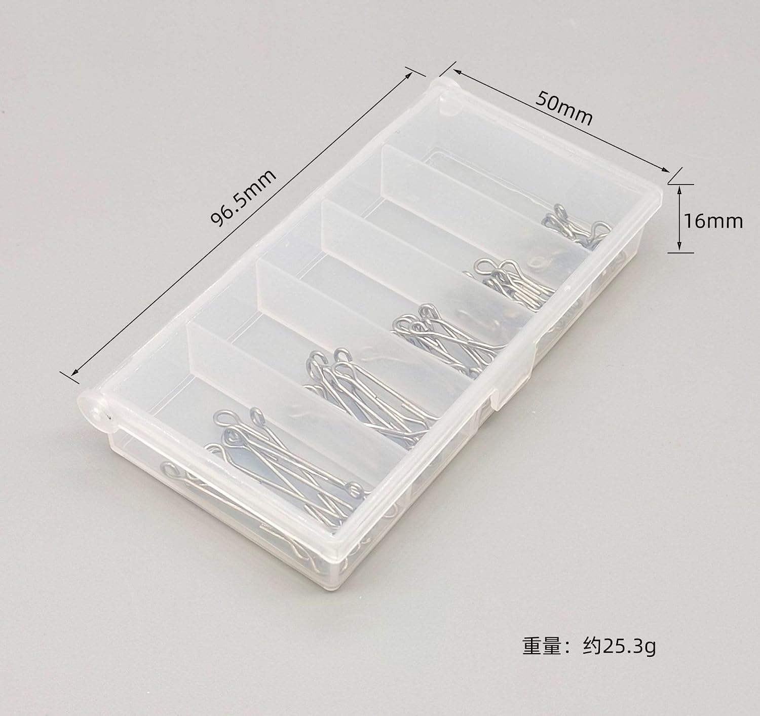 Pack of 50 Articulated Shanks for Tying Streamers，for Tying Articulated Streamers use in Fresh and Saltwater 5 Sizes are Optional