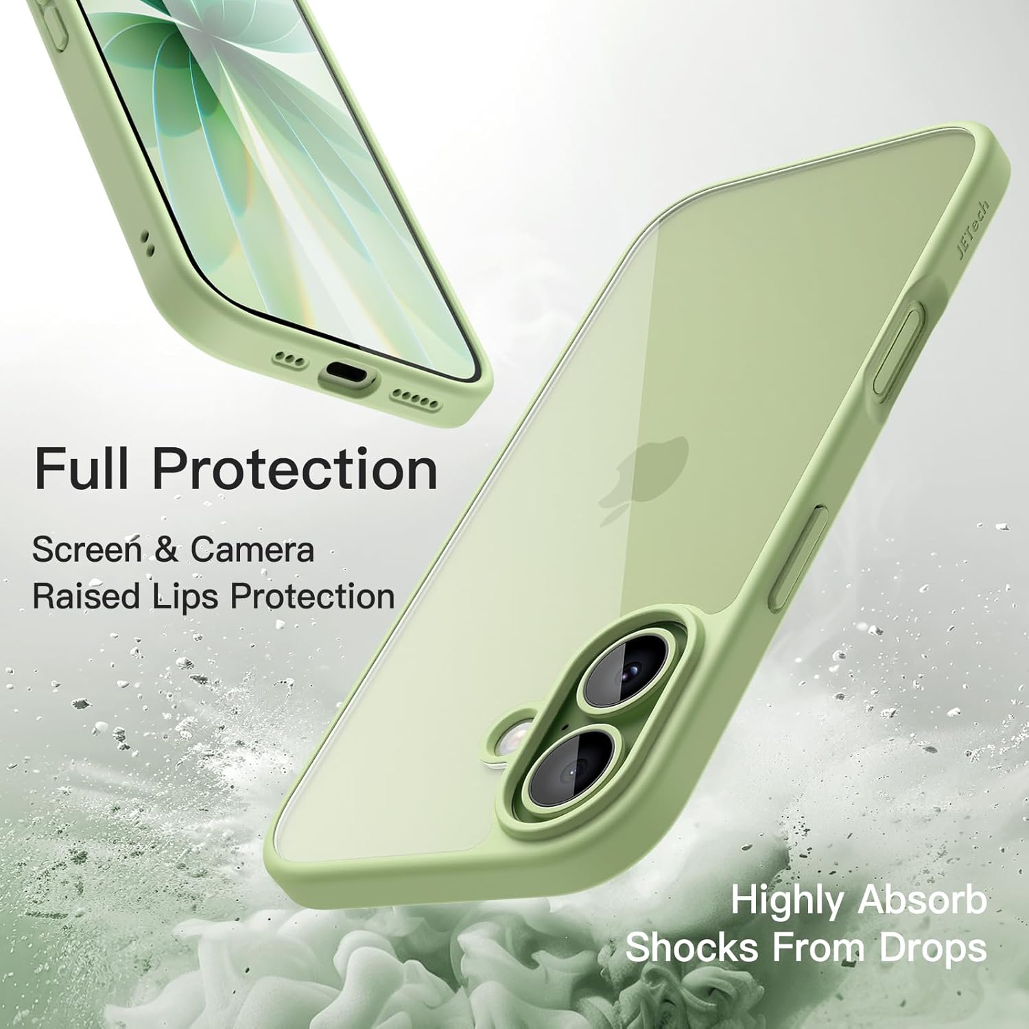 جيتك حافظة لهاتف ايفون 17 مقاس 6.3 انش، غطاء ممتص للصدمات مضاد... - view 3