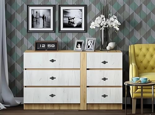 Miniatura 2 de HUAMULAN Paquete de 10 pomos de cerámica retro vintage para aparador de cocina, pétalos de cocina, tiradores de gabinete de aleación de zinc, placa