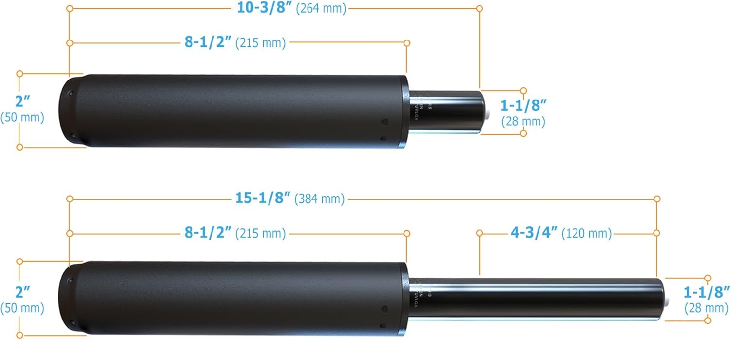The Office Oasis Chair Cylinder Replacement with Removal Tool, Standard Size : Office Products
