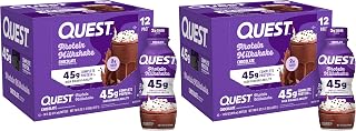 Nutrition Chocolate Protein Shake,45g Protein,2g Sugar,4g Net Carbs,Ready to Drink,Gluten Free,(Pack of 24)