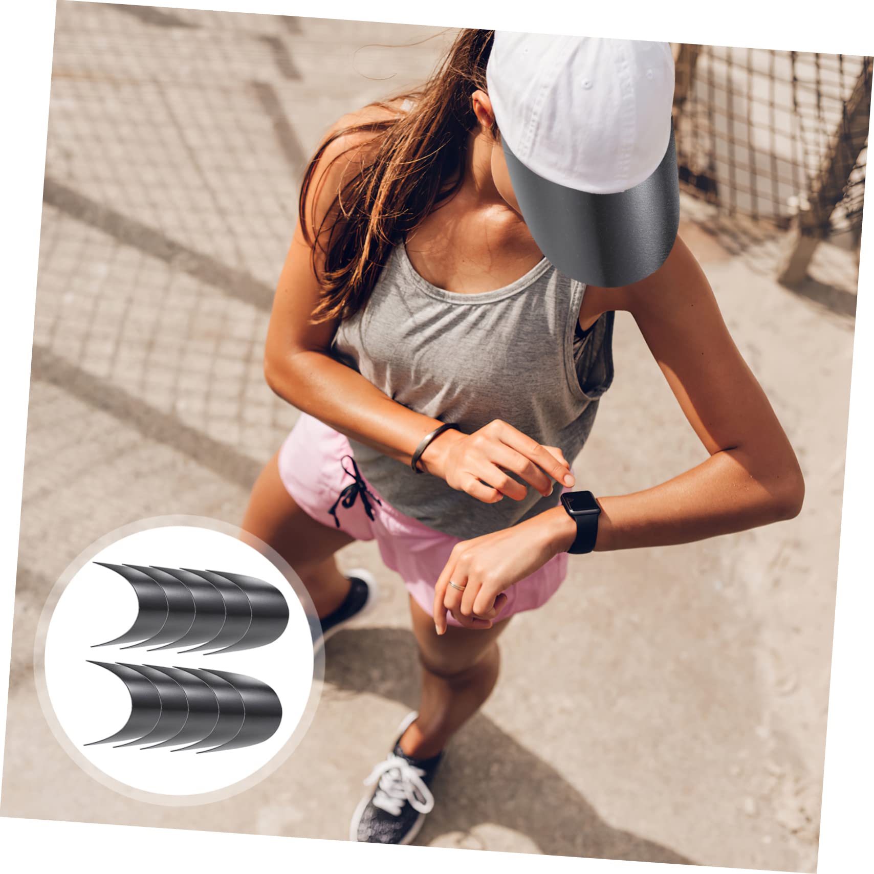 VALICLUD visiera a berretto con visiera bender supporto cappelli da sole da uomo bordo UV cappello traspirante cappello cappelli con per donna parasole bianca