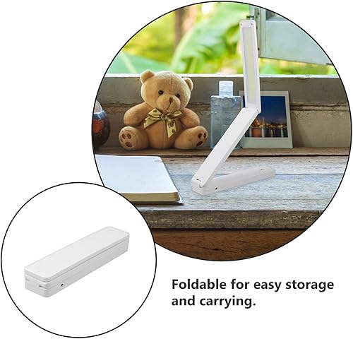Miniatura 3 de POPETPOP Adjustable USB Light with Light Modes Folding Eye Care Desk Lamp for Home Office Rechargeable and Battery Powered Portable Reading