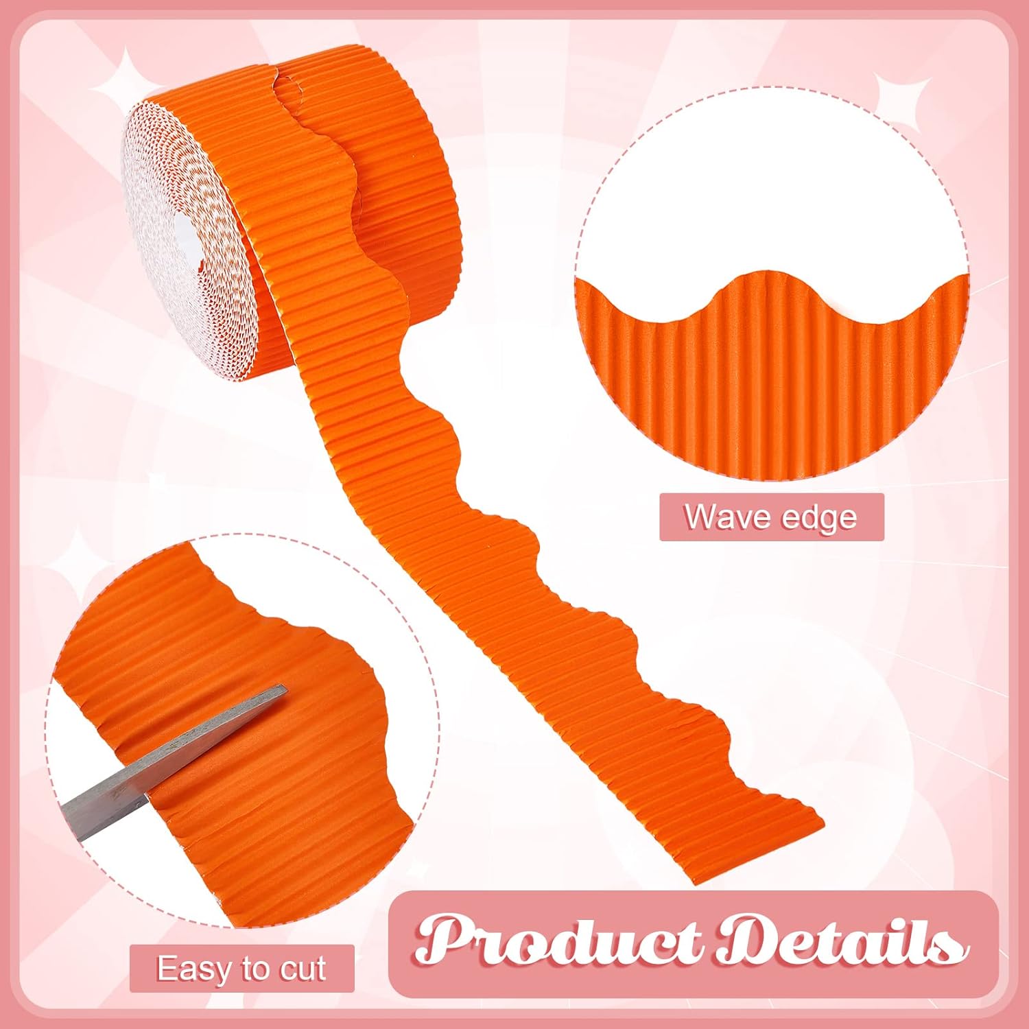 Harloon 12 Rolls 600 ft Scalloped Bulletin Board Borders Decorative Classroom Bulletin Board Trim Poster Decor for Teacher Students White Cork Wall Locker