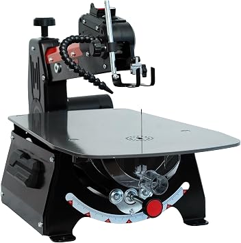 Bucktool 18 Inch Variable Speed Scroll Saw, 1.3A Power Scroll Saws for Woodworking with Rotating Saw Arm, 15 TPI Pinned Blade, 18 TPI Pinless Blades for Craftsman, Crafting, Craft