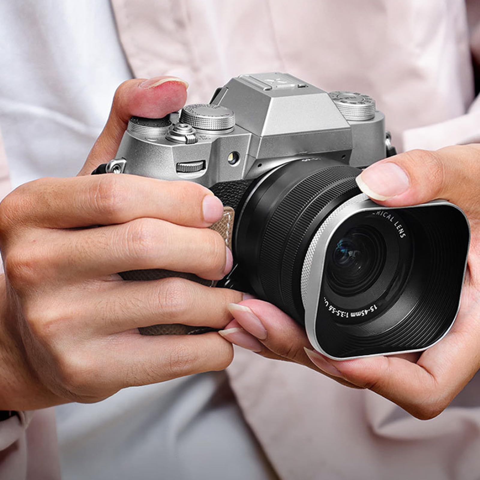 Set di paraluce in alluminio per fotocamere, adatto per obiettivi 37/39/40,5/46/43/49 mm