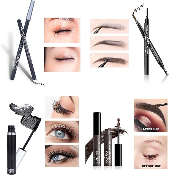 All in One Makeup Kit, Makeup Kit for Women Full Kit, Make Up Gift Set for Women, Makeup Essential Bundle Includes Foundation Eyeshadow Palette Concealer Lipstick Eyeliner Mascara Cosmetic Brush Set