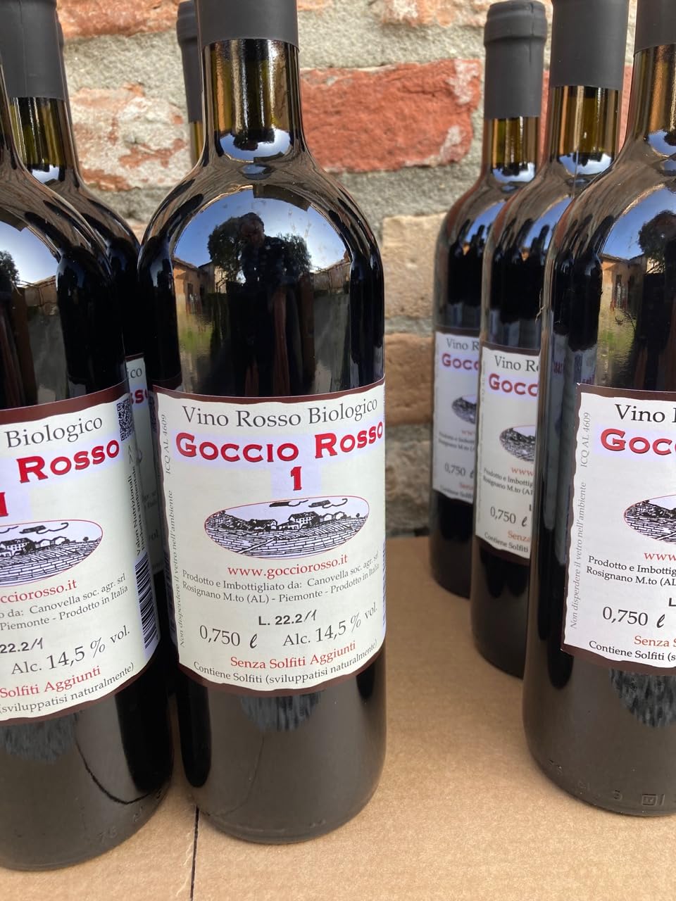 Offerta 12 bottiglie miste Goccio Rosso - Vino rosso bio senza solfiti aggiunti - non filtrato - vegano - 0,75 l - dal produttore al consumatore