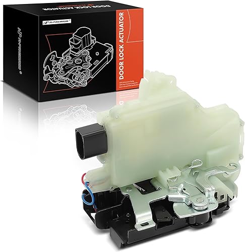 Miniatura 9 de A-Premium Actuador de cerradura de puerta compatible con vehículos Volkswagen - Beetle 1999-2010, Golf 1999-2006, GTI 2006-2007, Jetta 2000-2005,