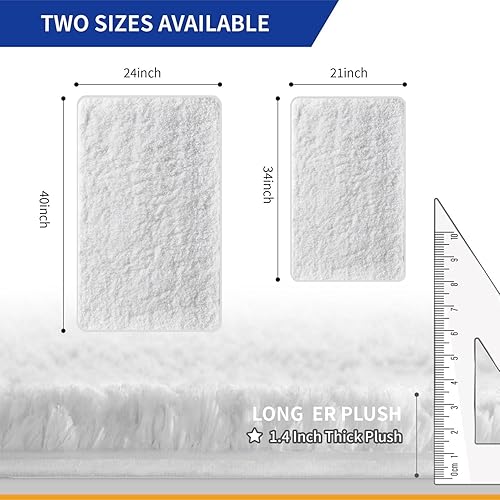 Miniatura 2 de CRETUAO Bathroom Rugs, 21"×34" Extra Soft Camel Bath Mats for Bathroom, Non-Slip TPR Bottom Plush Bath Rugs, Machine Washable, Super Absorbent for