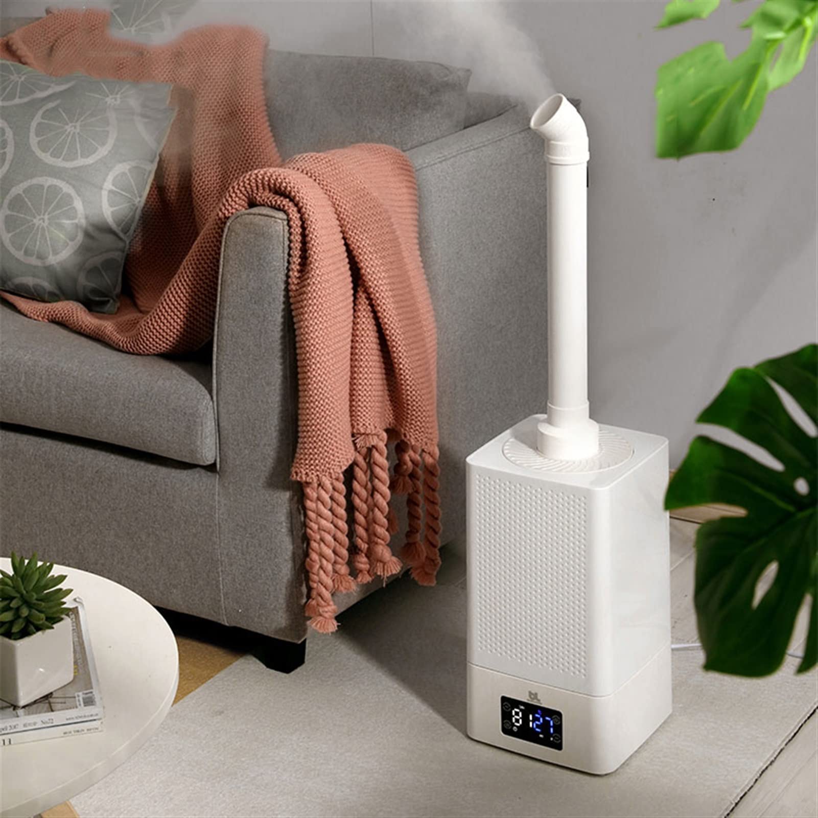 Umidificatore Ambiente Umidificatore da pavimento Umidificatore temporizzato di grande capacità da 11 litri Umidificatore intelligente a umidità costante con telecomando - Spegnimento automatico senza