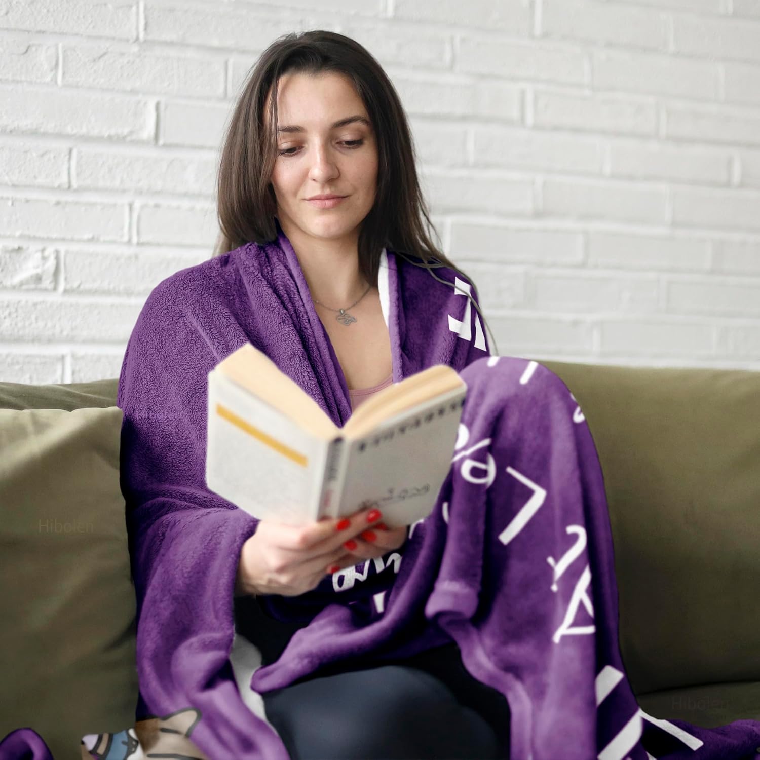 Get Well Gifts for Women/Men After Surgery, Sympathy Gift, Feel Better/Get Well Soon Gifts for Women, Surgery Recovery Gift for Men, at Least You Dont Have to Wear A Cone Purple Blanket 50"x60" - Image 2