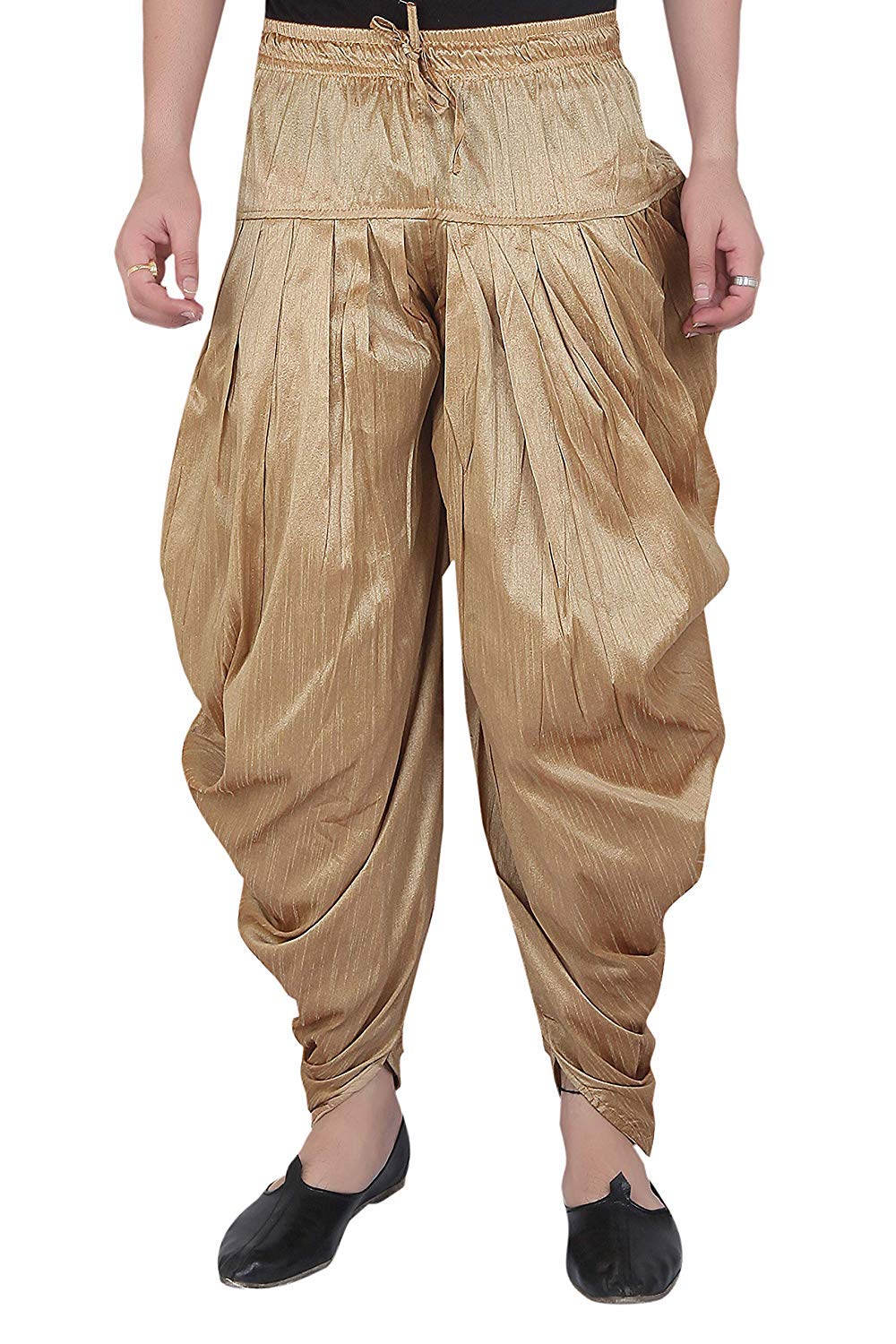 royal kurta Men's Silk Blend Loose Fit Patiala Salwar Alladin Pant's-picture-45