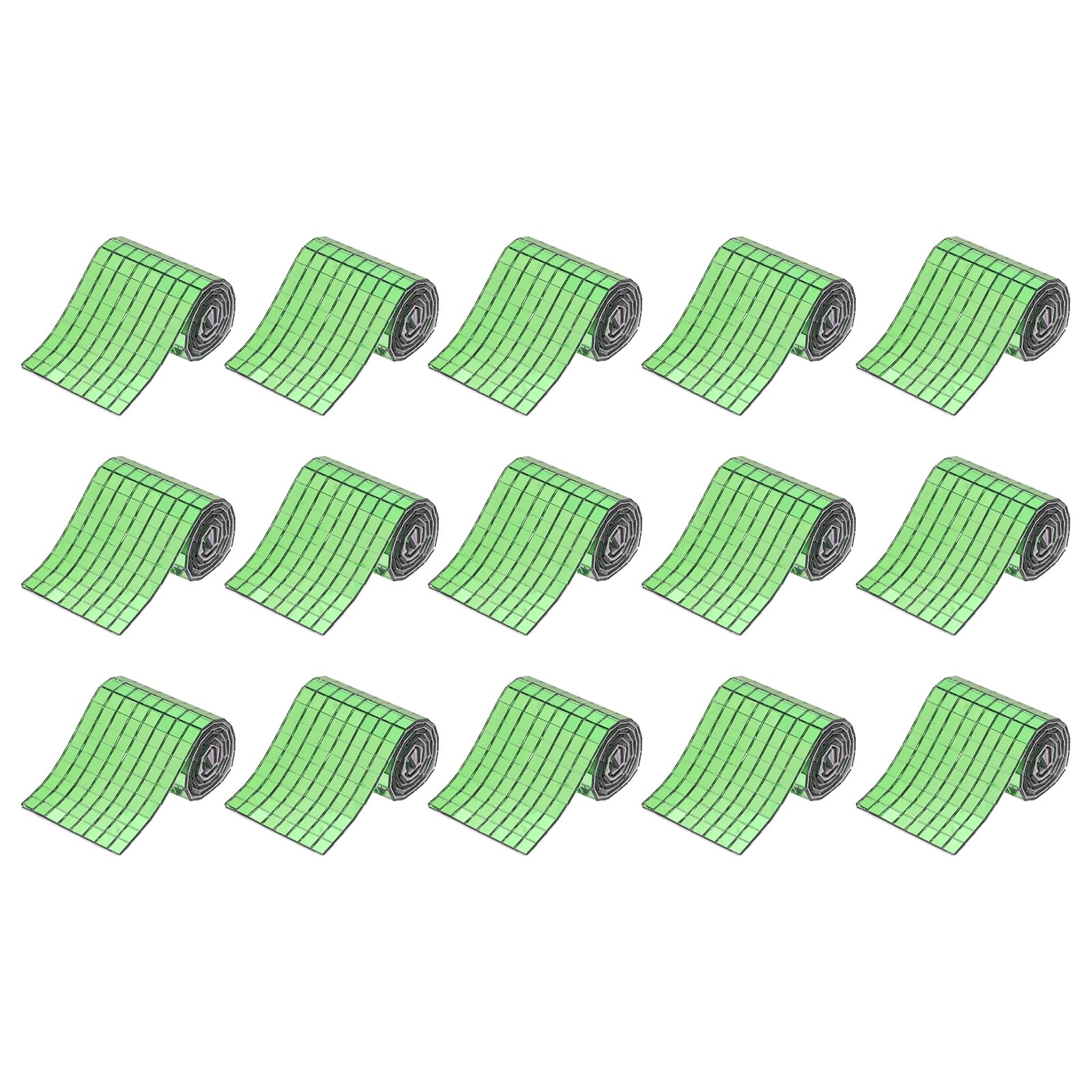 Mosaico de espejo verde de 5 x 5 mm autoadhesivo para bola de discoteca y manualidades