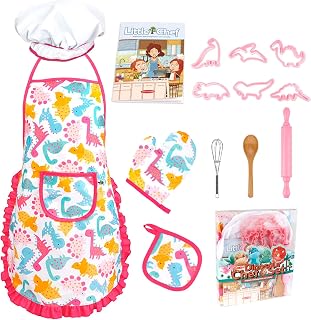Kole Play Toys For Kids Chef - Chef fingir jogar roupa,A encenação do chef infantil inclui avental para meninos, meninas, chef, utensílios, para crianças vestir presente