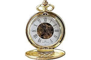 Brelsen Royal Gold Double Hunter Mechanical Pocket Watch: A Timeless Treasure