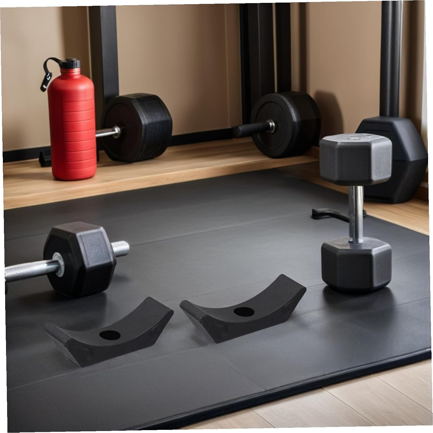 4pcs Dumbbell Rack Workout Equipment Dumbbell Cradles Weight Molds Tree Stand Accessories Replacement Holder Weight Holder Wood Fitness Pp Adjustable Rack