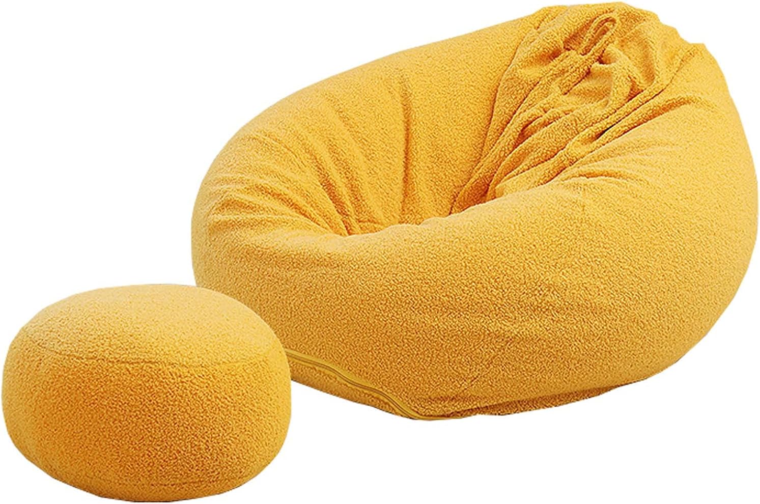 Lazy Bean Bag Sofa,Stuffed Epp Particles, Washable Indoor Outdoor Beanbag Chair, Living Room Gamer Bean Bags,90x100cm