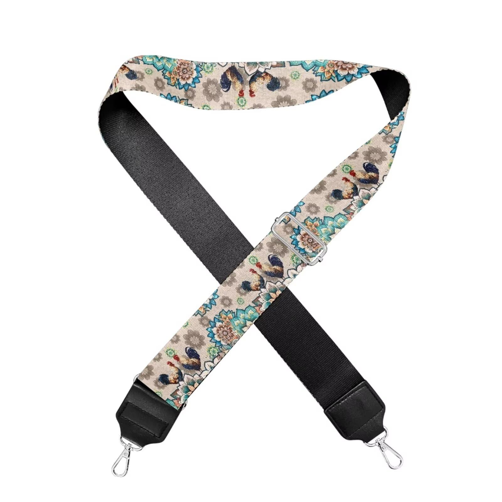 Xoenoiee Print Purse Strap Replacement Crossbody for Women Men Adjustable Wide Strap for Purses Shoulder Canvas Bag