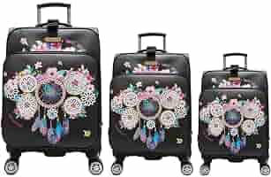 Amazon.com | Nicole Lee 3 Piece Luggage Set (DREAM OF ALLCOLORS