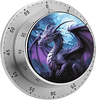 Purple Dragon Purple Moon Kitchen Timers for Cooking,Meeting Timer Suitable for Home School Supplies, Study Tools, Desks, Office Desk Timers,Silent Operation