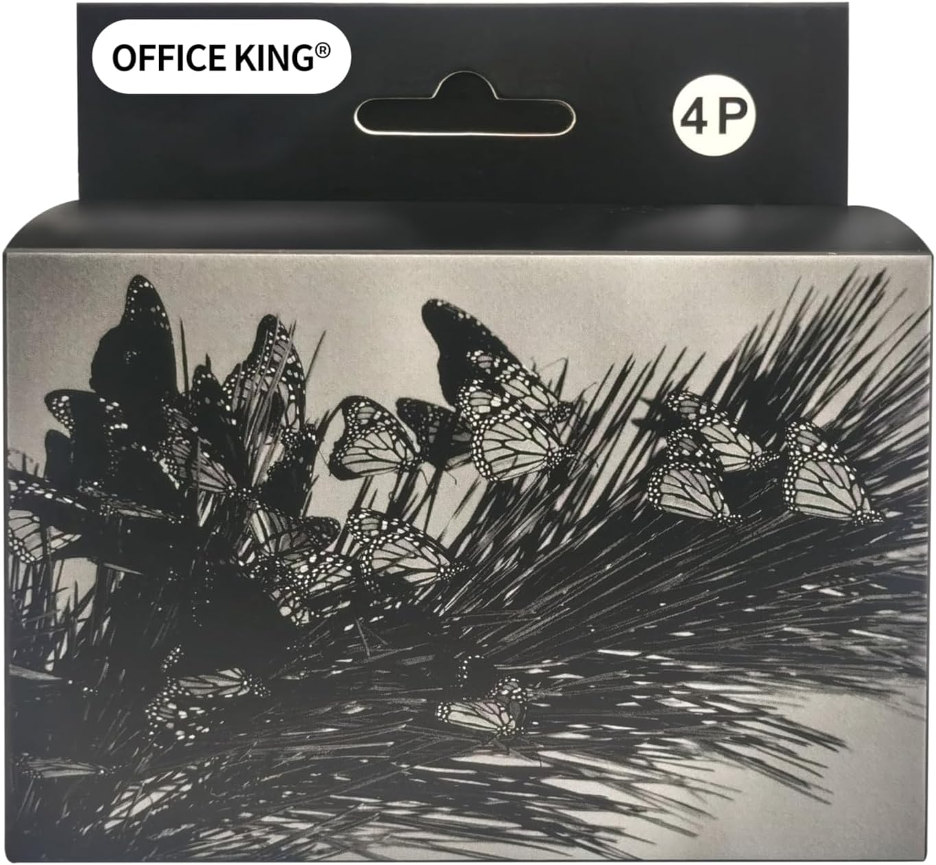 OFFICE KING 711XL 711 XL Ink Cartridges 4-Pack (with chip) 711XL 711 XL Replacement for HP DesignJet T100 T120 T125 T130 T520 T525 T530 Printers.(Black,Cayn,Magenta,Yellow)