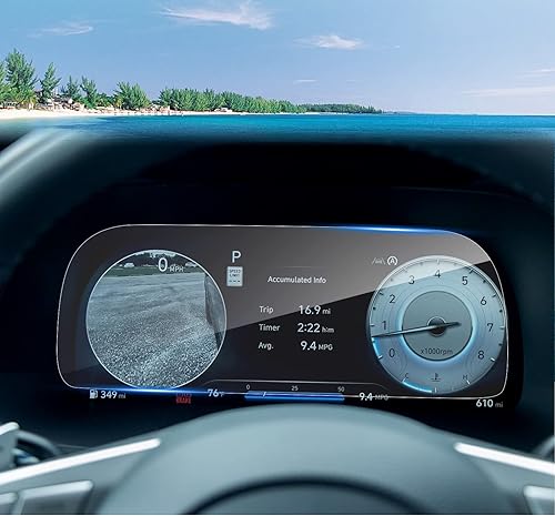 Miniatura 11 de 2023 2024 2025 Palisade Protector de pantalla para Hyundai Palisade (SE/SEL/XRT/SELPremium/Limited/Caligrafía) Pantalla táctil de 12.3 pulgadas