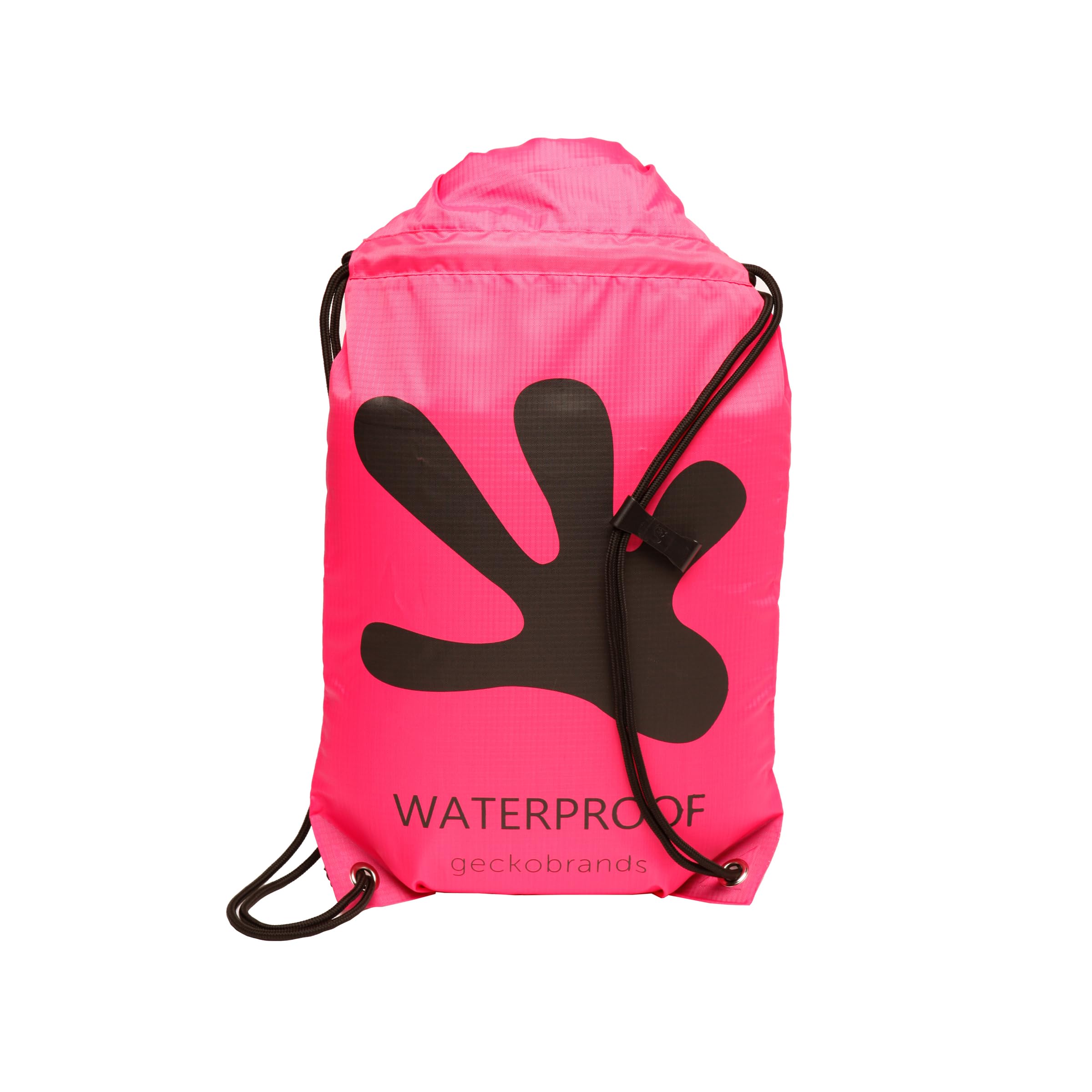 geckobrands 10L Drawstring Travel Backpack – Waterproof, Lightweight Dry Bag for Beach, Hiking, and Light Water Activities