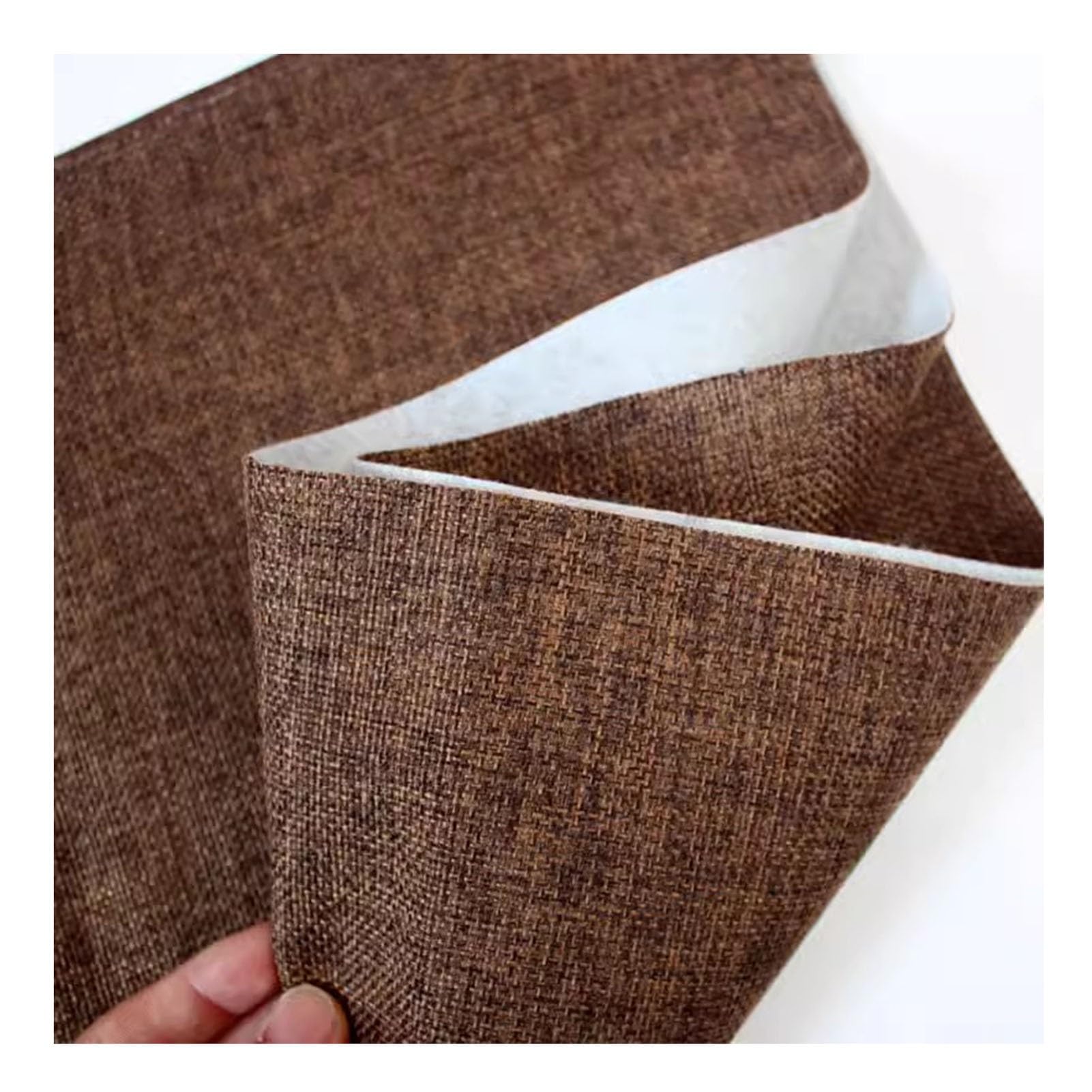 Nähen Stoffe Einfarbige Baumwoll- Und Leinenstoff-Stoff-Massenware, DIY-Handwerk, Nähstoffe, Polsterstoffe Für Gesteppte Sofabezüge, Kissen, Tischdecken (Color : Dark brown, Size : 145x200cm/57x78.7