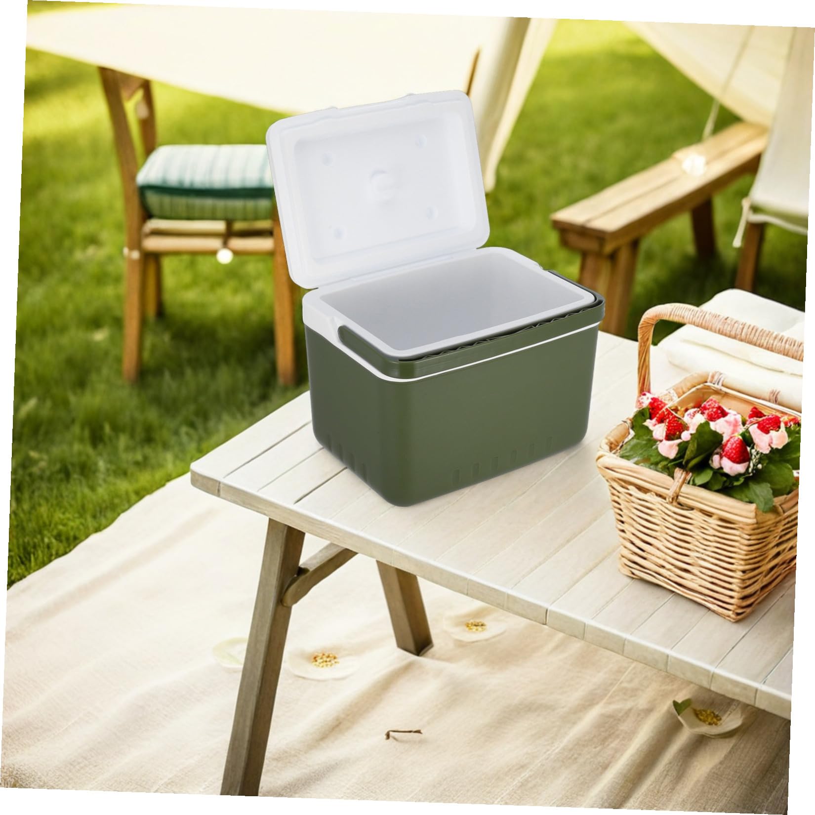 Glacière Isotherme Portable Isolation Longue Durée 9l pour Boissons et Snacks, Matériau PE et Polystyrène pour Pique-niques et Voyages en Plein Air