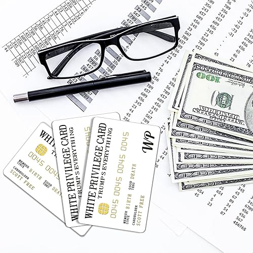 Miniatura 6 de JEHUPA 5 tarjetas de crédito falsas, tarjetas de visita 3D de PVC blanco, tarjetas de presentación de tarjetas de regalo de cumpleaños para hombres