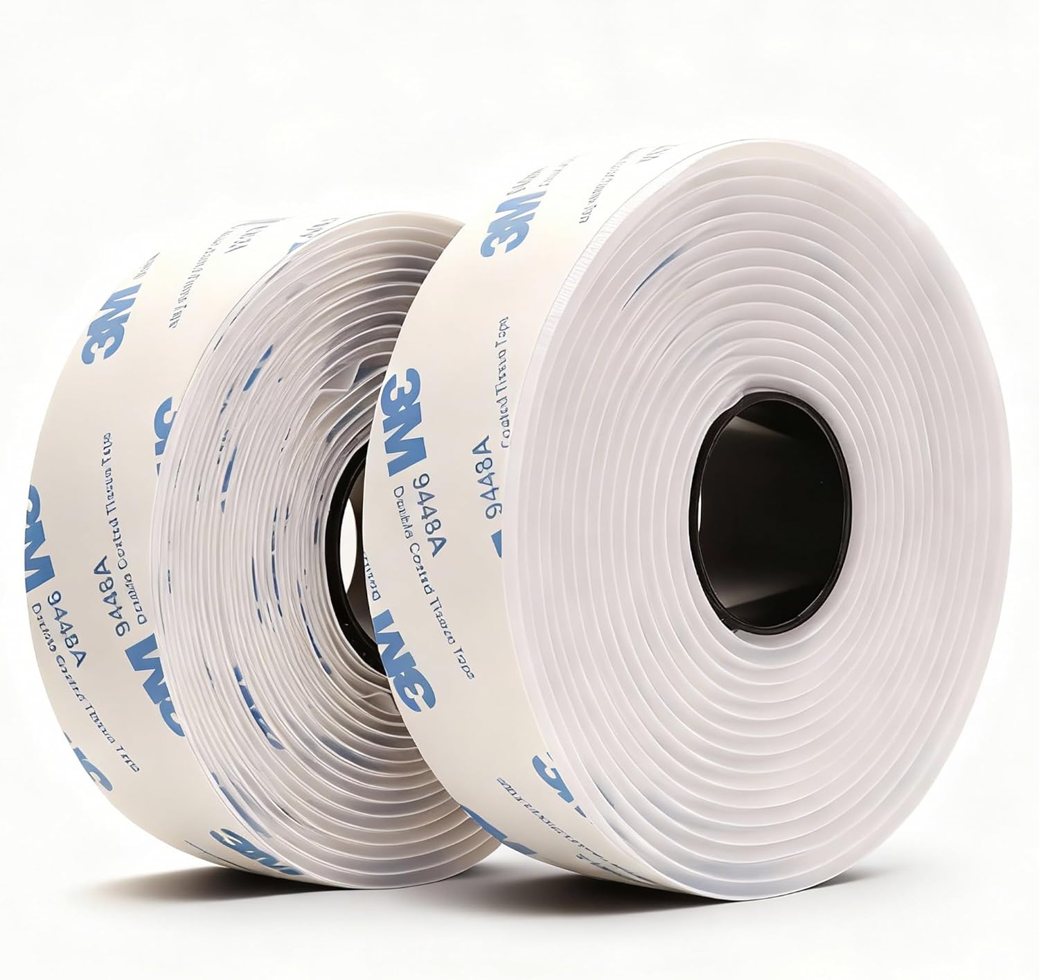 3M 9448A Hook and Loop Tape 1" x 10ft White Self Adhesive Interlocking Nylon Strips Heavy Duty Reclosable Tape for Securing Car Carpets Organizing Tools Alternative to Screws Zippers