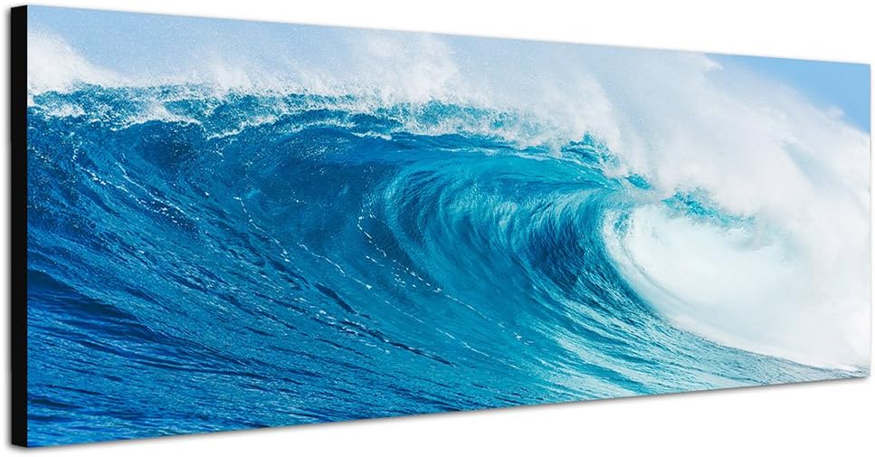 Panorama 150x50 cm Ocean Sea Giant Wave Canvas Wall Art