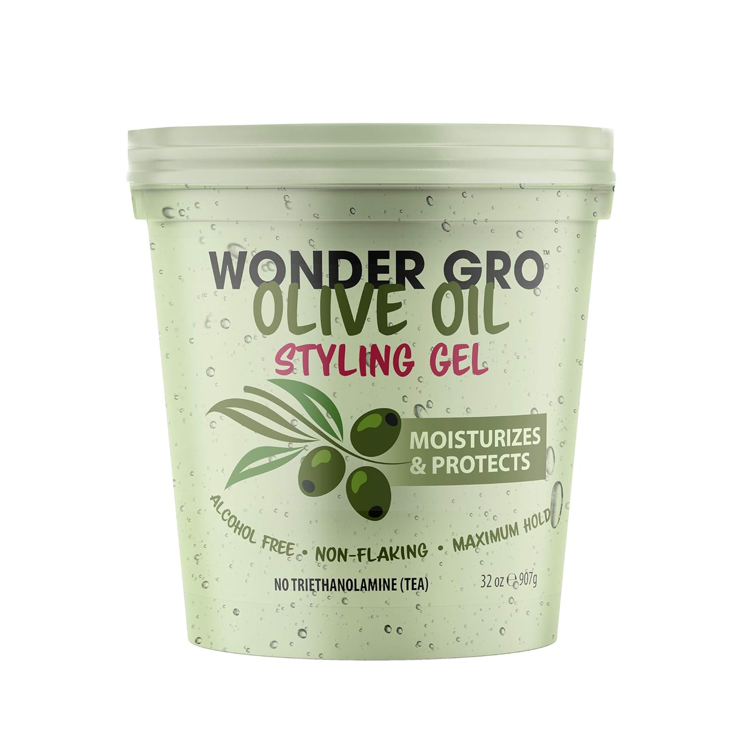 Olive Oil Hair Styling Gel, 32 fl oz NonFlaking