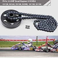 Vista 9 de Centrifugal Clutch, Go Kart Clutch 3/4" Bore 10 Tooth for #40/41/420 Chain, Fits for Mini Bike, Go Kart, predator 212, Lawnmower and Honda GC GX