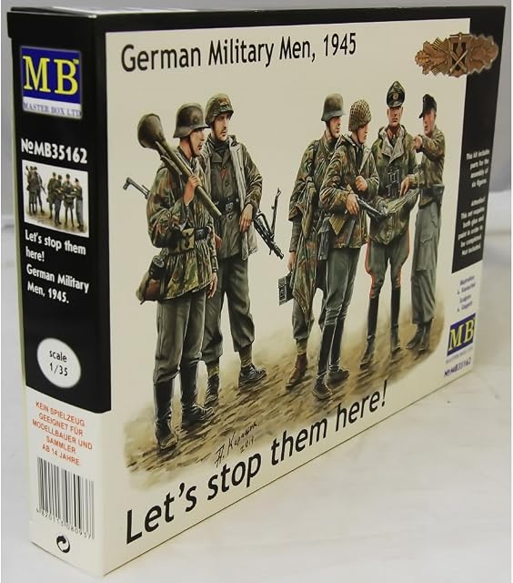 Masterbox 1:35 Scale German Soldiers, 1945 Lets Stop Them Here! Figure