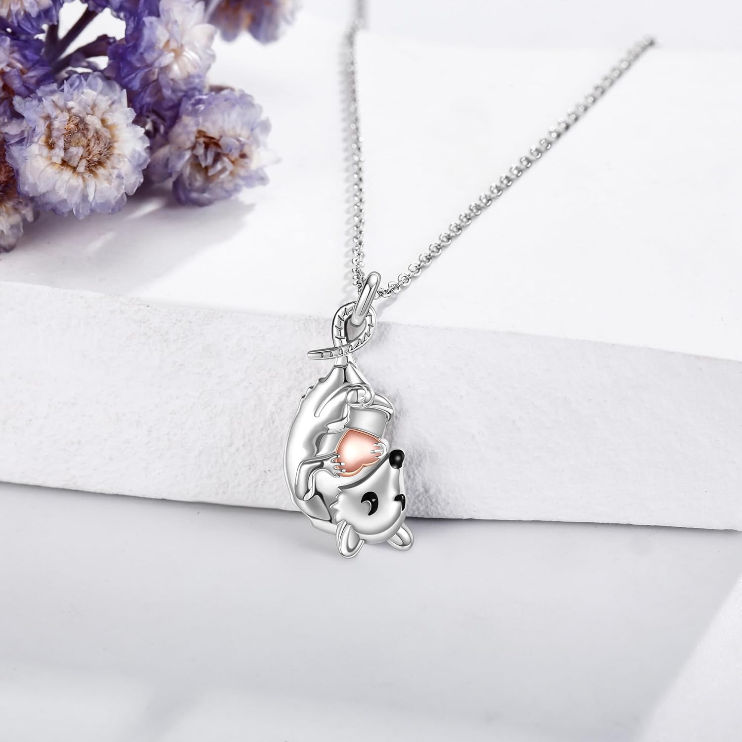 Animal Gifts Necklace 925 Sterling Silver Greyhounds/Spider/Longhorn/Goat/Sheep Pendant Necklace for Women Jewelry Gifts - Image 3