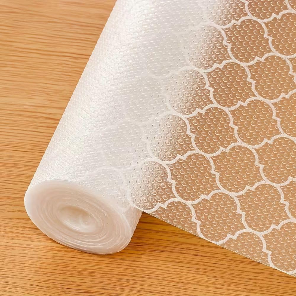 Multipurpose Washable Anti-Slip Kitchen Cabinet Drawer Shelf Mat Liner Sheets for Waterproof Shelf Paper with Modern Pattern EVA Cabinet Mat–Easy to Cut(45x300cm) (Dot Lantern Print)-picture-29