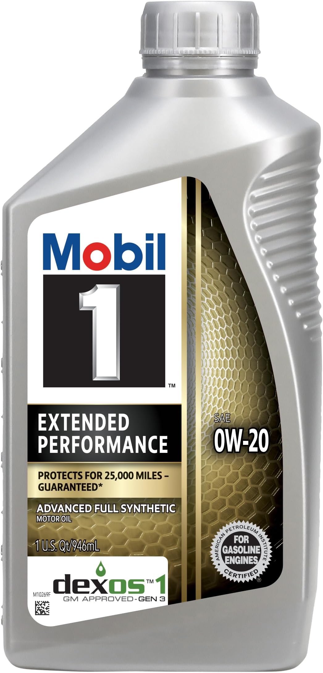1 Extended Performance Full Synthetic Motor Oil 0W-20, 1 QT (6 Pack)