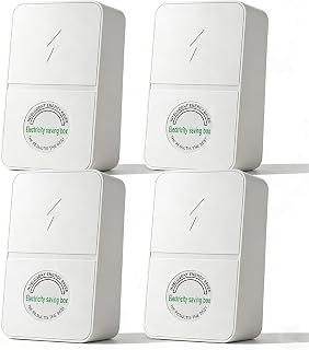 2026 New Electricity Saving Box, Energy Savings Device with Voltage Optimization, Electricity Saving Box, Reduce Electricity Waste, Pro Power Outlet, 30KW Load Energy Saver(4Pcs)
