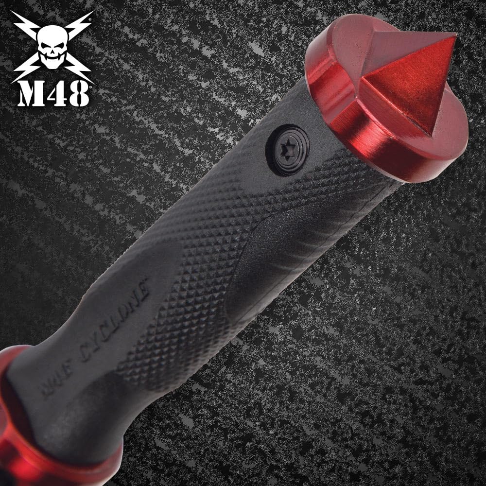 M48 Cyclone Boot Knife | 5 3/4” Stainless Steel Blade | 10 1/2" Overall | Vortec Sheath Included (Red)