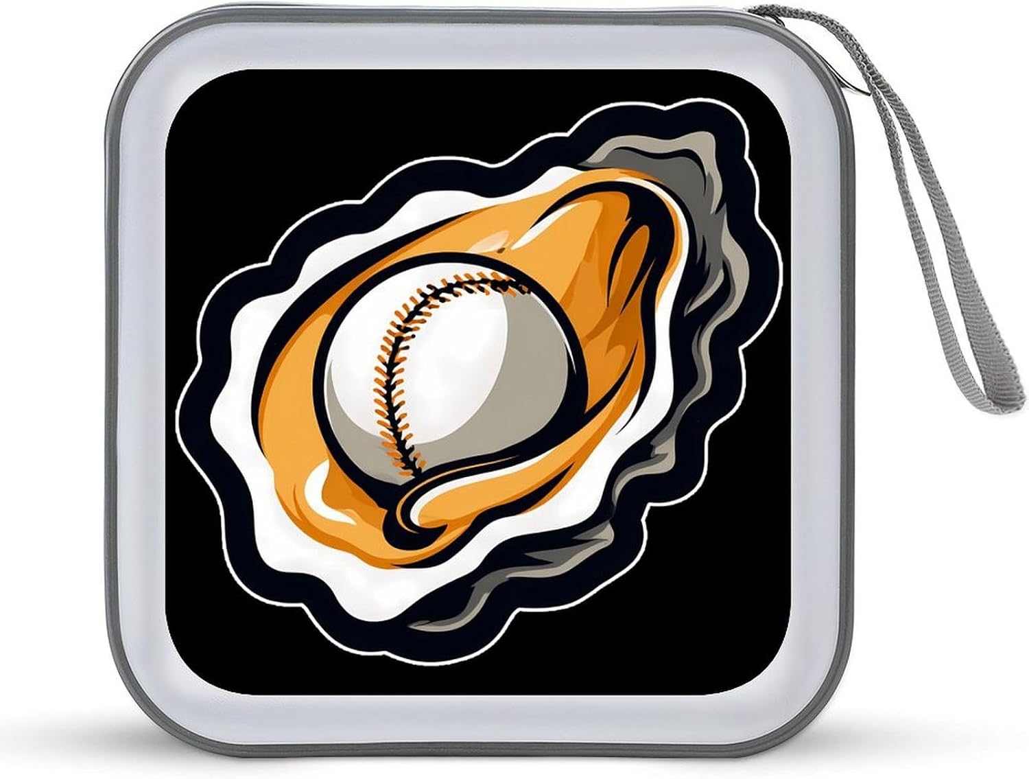 Oysters Baseball Ball Protective CD Case Storage Rack 40 Capacity DVD Holder Organizer Car Travel