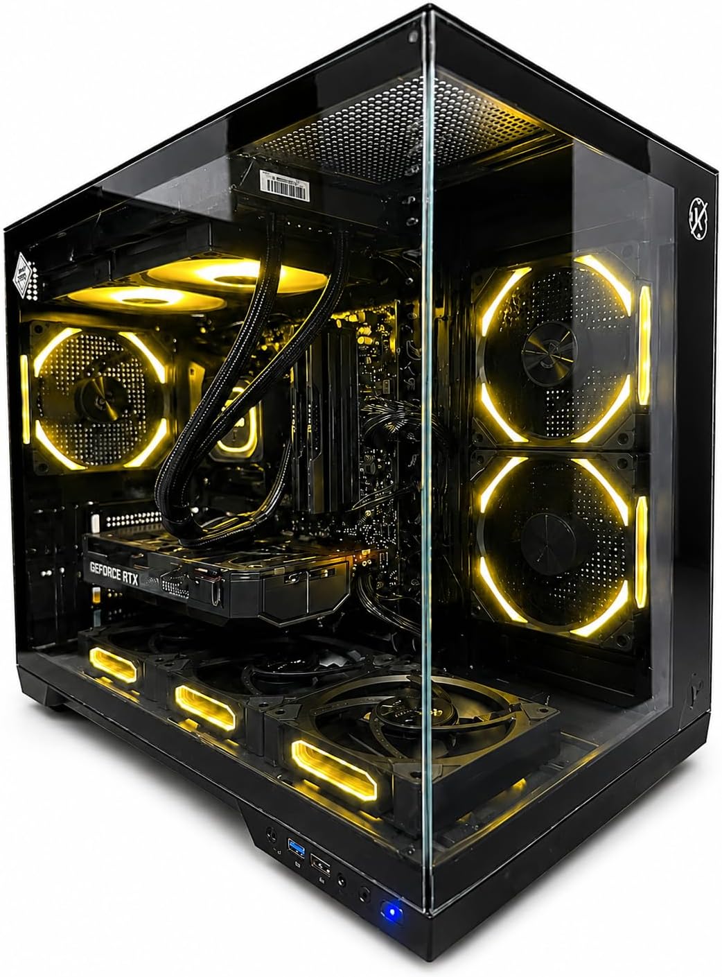 A&A TECH PC Gamer AMD Ryzen 7 5700X, RTX 5060 8GB, 32GB DDR4, SSD NVMe 1TB, Water Cooler 240mm ARGB, 6 Fans ARGB Sincronizados, WiFi, Blu...