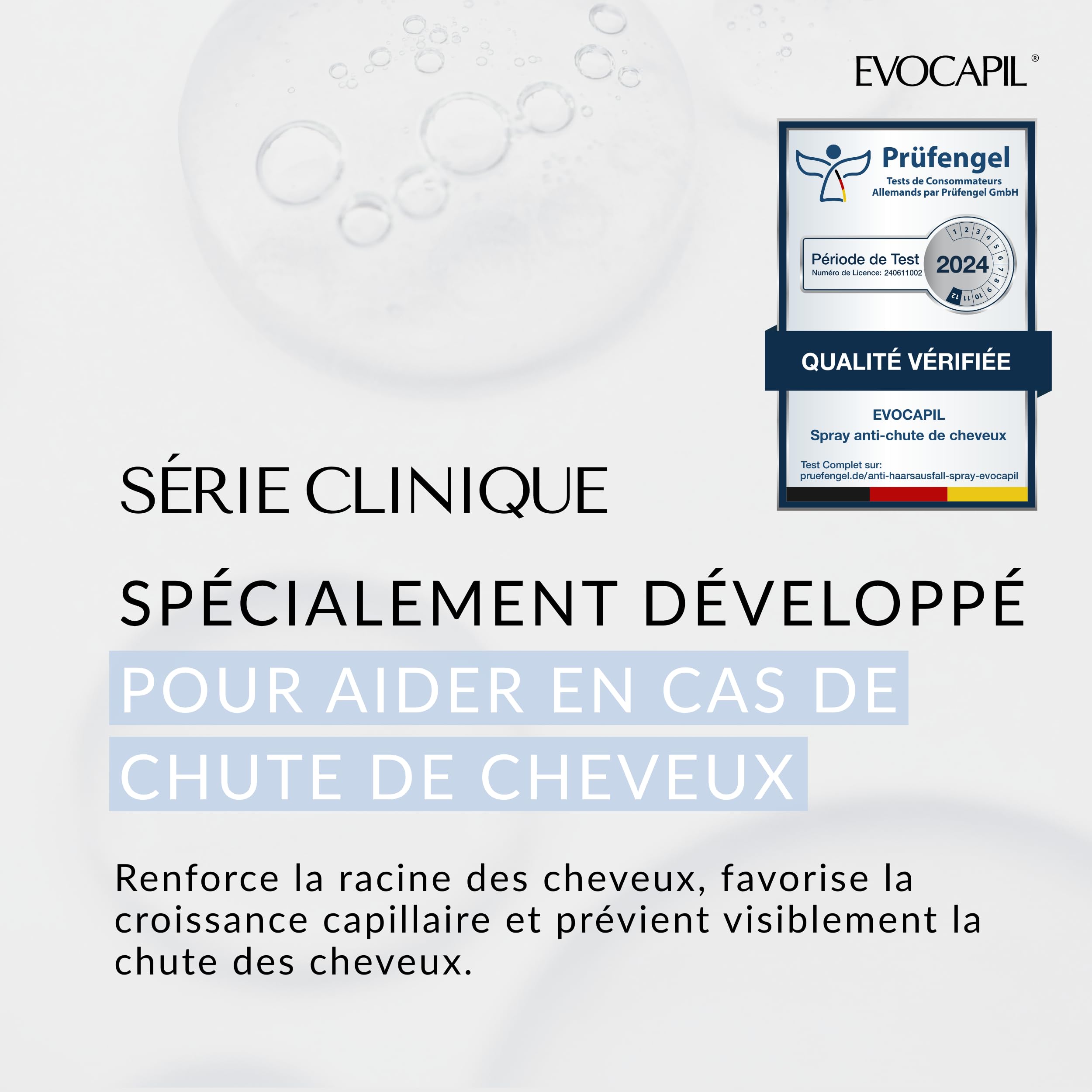 Evocapil Plus – 3x Spray Anti-Chute de Cheveux – Lot de 3 – 5% Procapil – Spray Capillaire Fortifiant (1 Paquet - FBM)