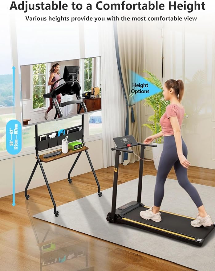 Soporte rodante para TV de 32 a 75 pulgadas con almacenamiento miniatura 5